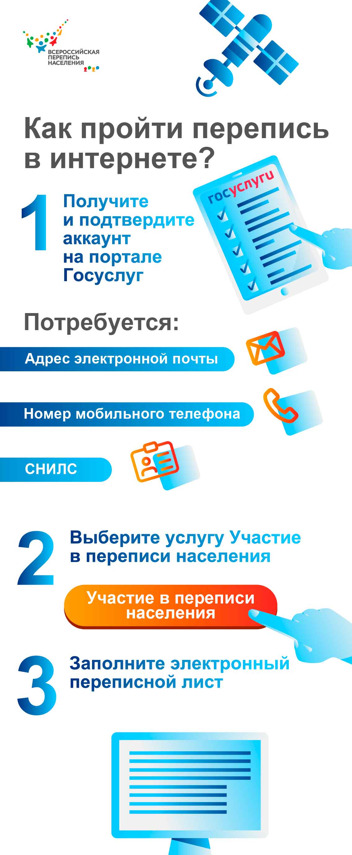 Как пройти перепись в интернете